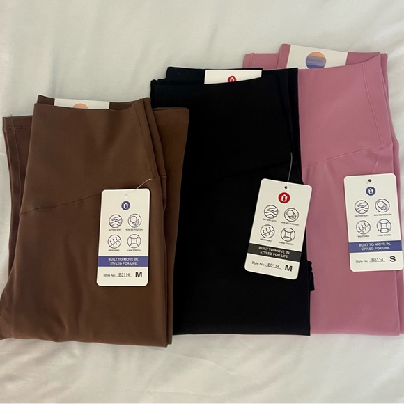 Pants - Buttery Soft Leggings in Brown, Black, and Pink